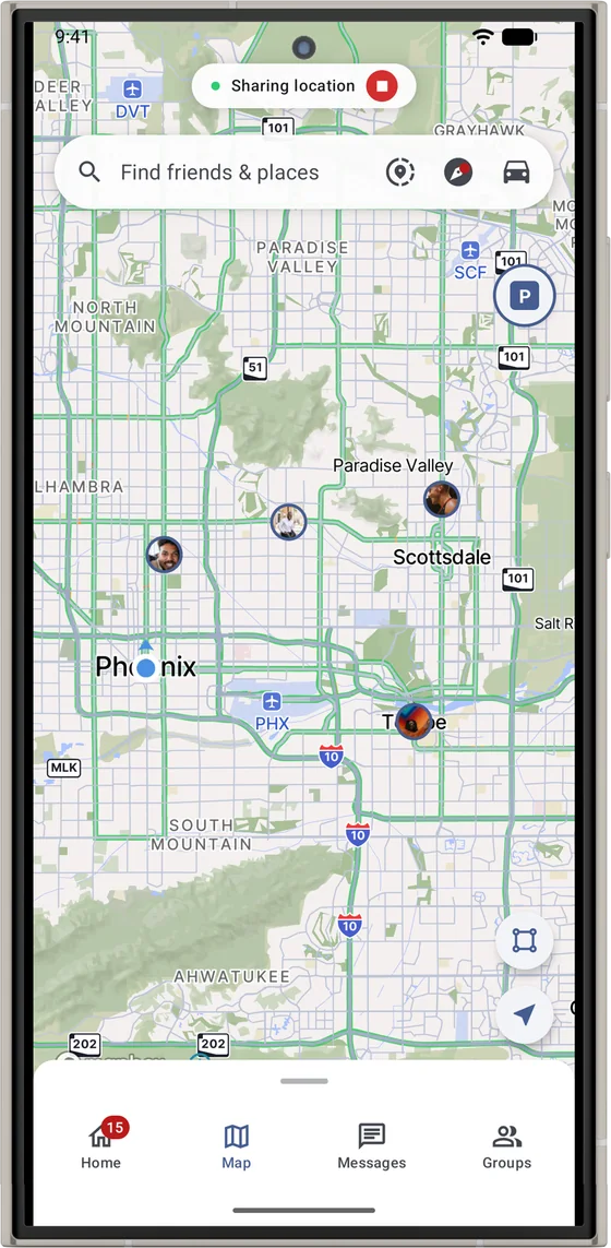 See everyone at once (Android)