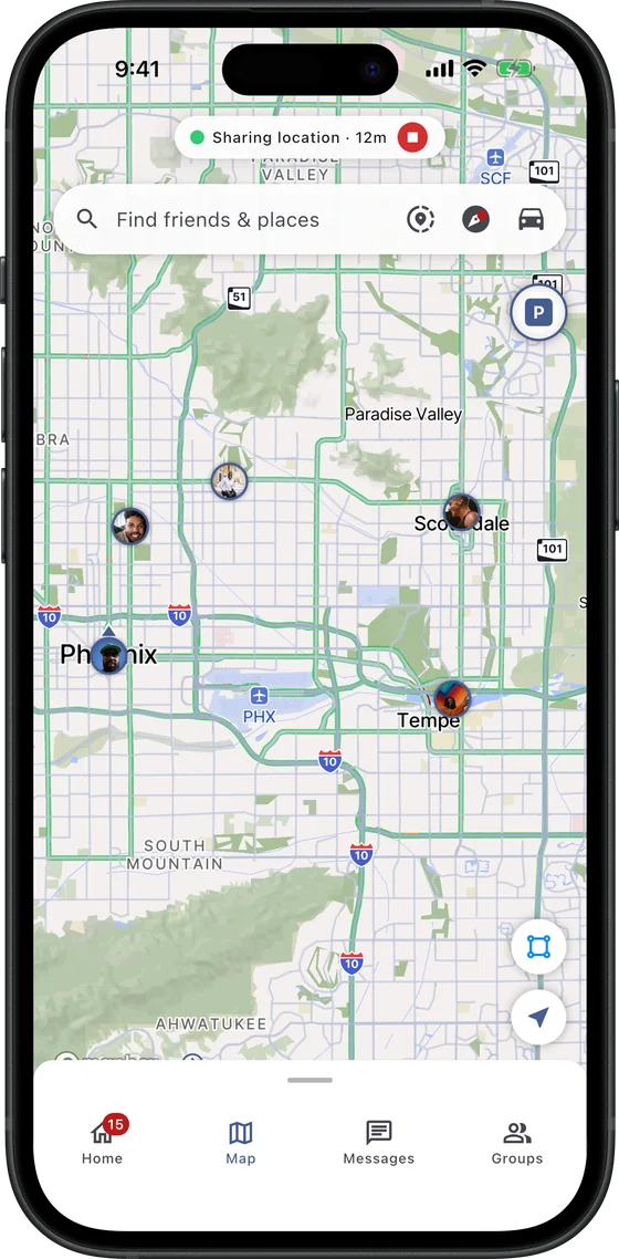 See everyone at once (iPhone)